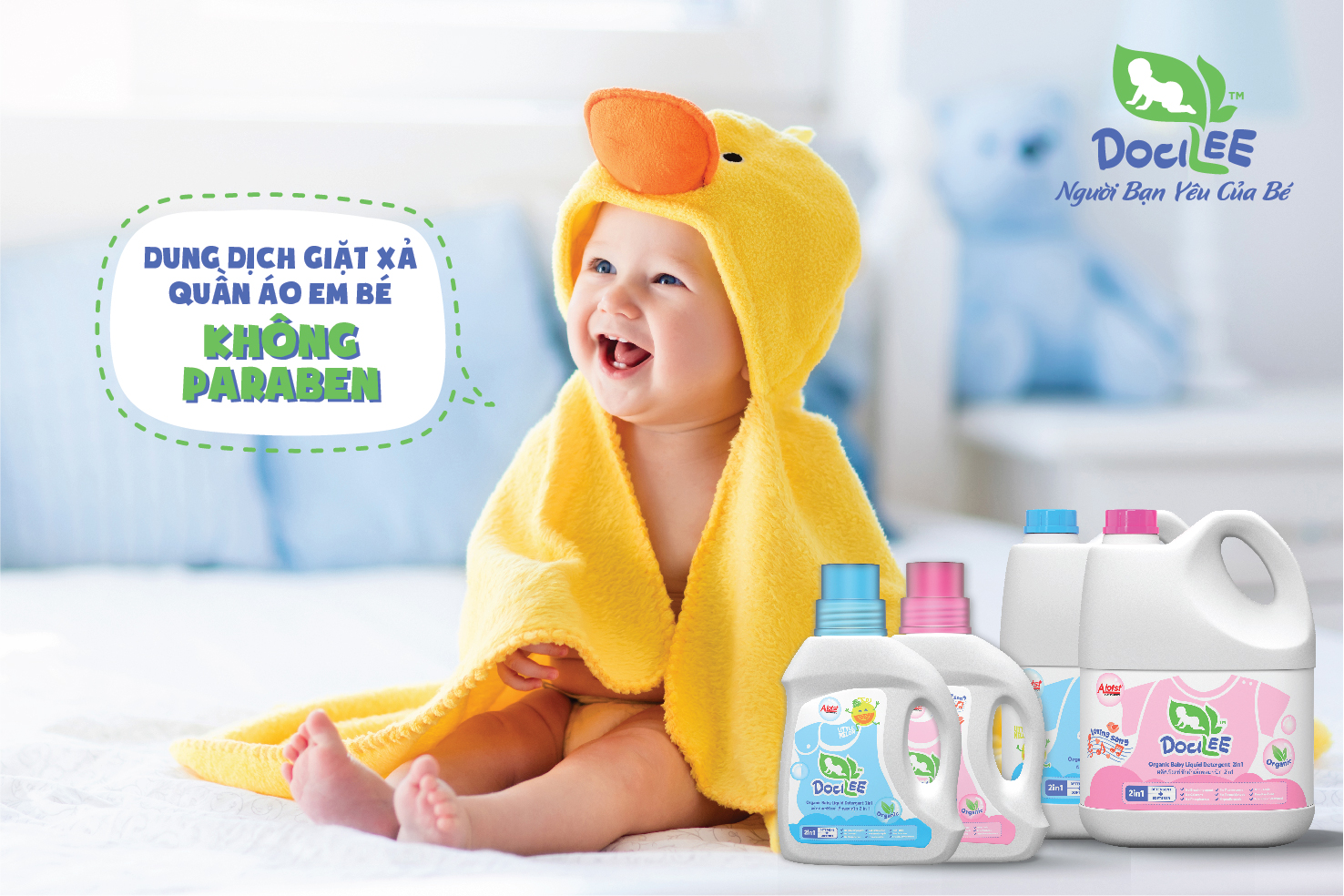 Note: Do not use products containing Paraben for babies