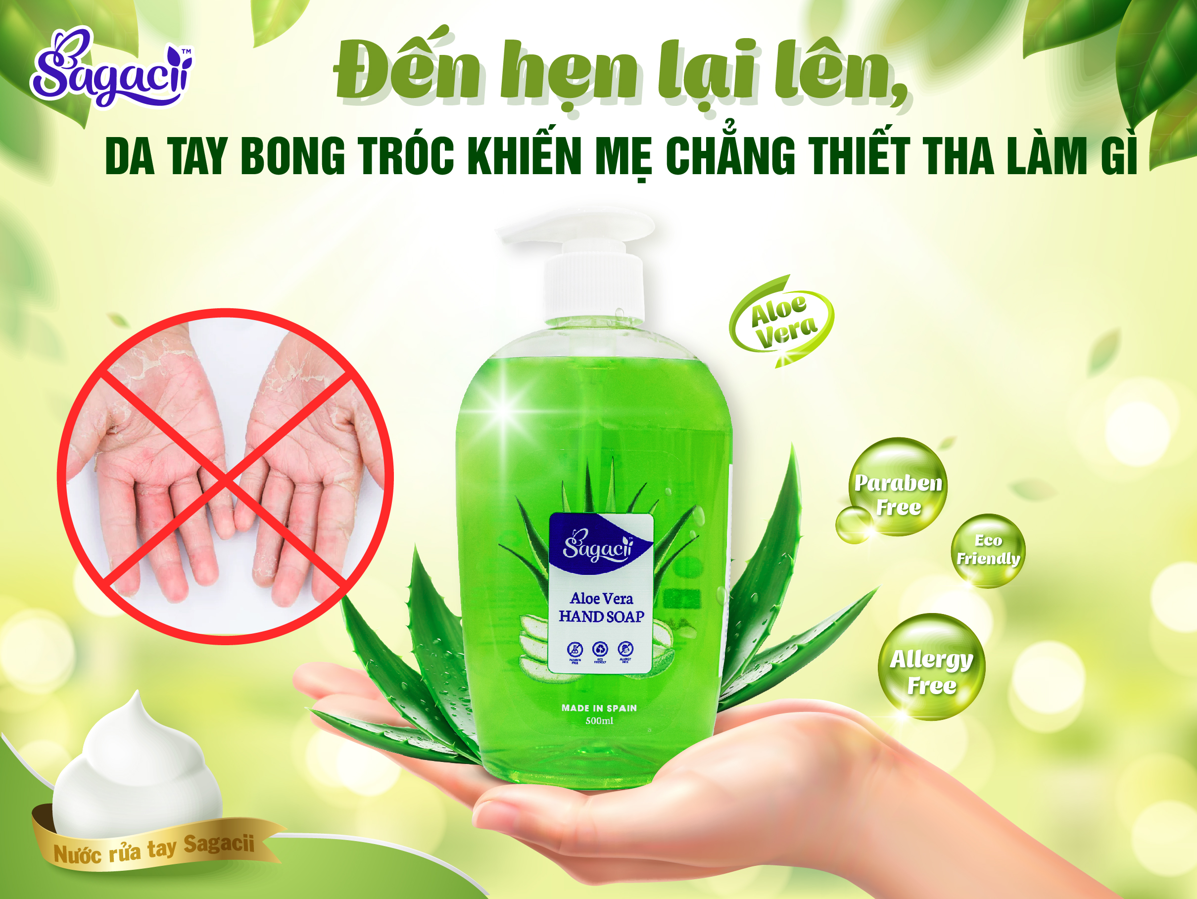 Đến hẹn lại lên, da tay bong tróc khiến mẹ chẳng thiết tha làm gì