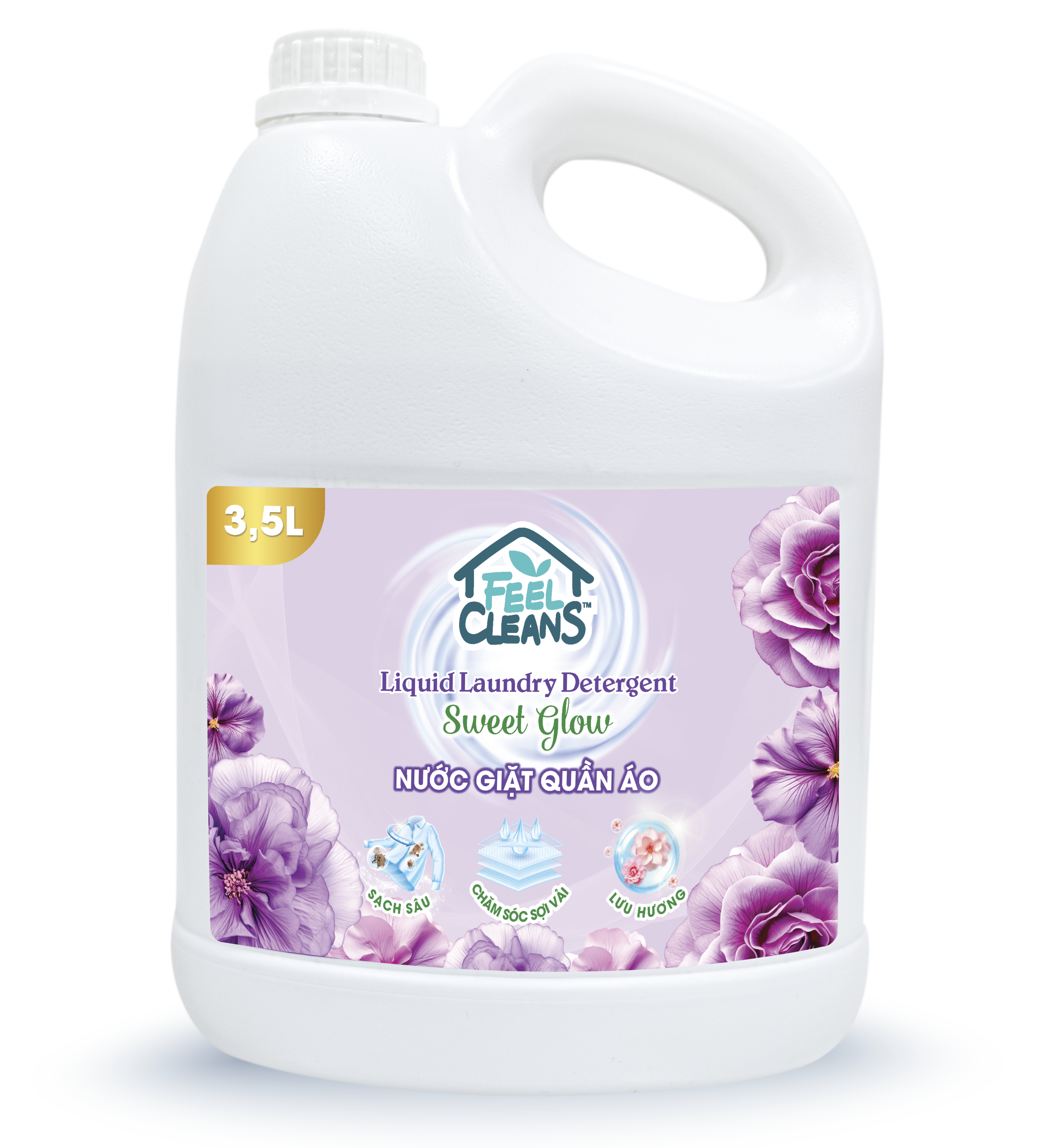  Nước giặt quần áo FeelCleans - Sweet Glow 3,5L