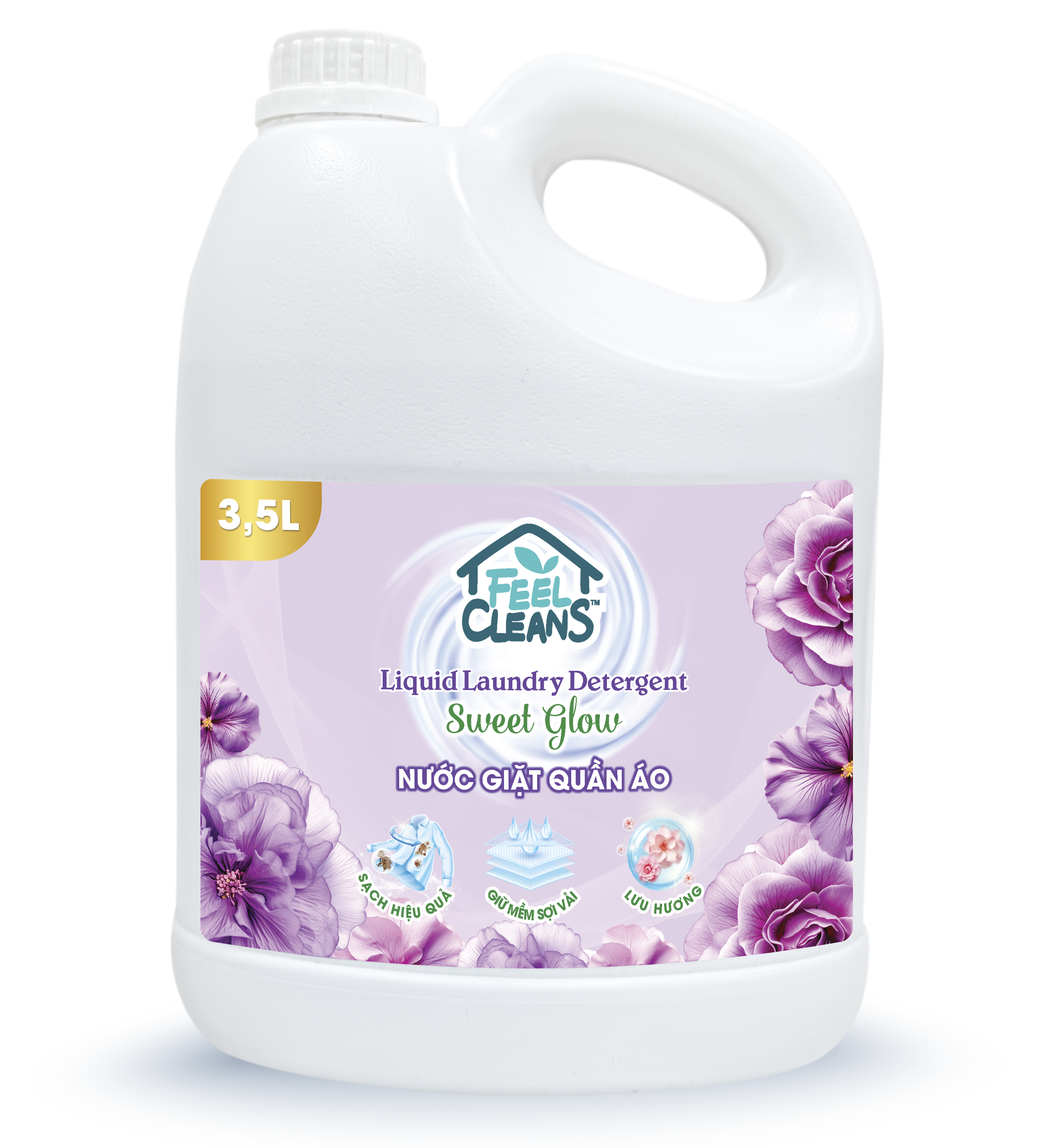  Nước giặt quần áo FeelCleans - Sweet Glow 3,5L