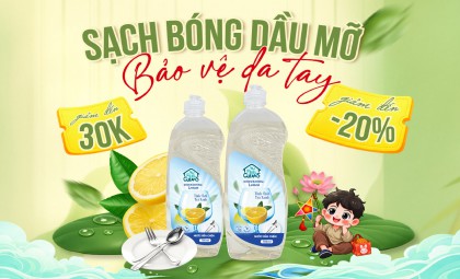  SẠCH BÓNG DẦU MỠ – NÂNG NIU ĐÔI TAY